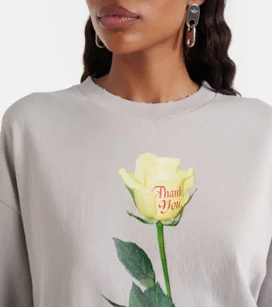 Acne Studios Edra printed cotton jersey T-shirt | Thumbnail 4