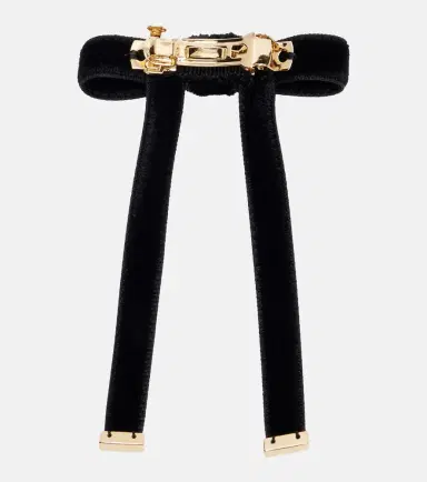 Prada Set of 2 bow-detail velvet barrettes | Thumbnail 4