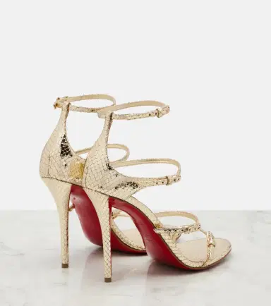 Christian Louboutin Millenium snake-effect leather sandals | Thumbnail 4 Christian Louboutin Millenium snake-effect leather sandals | Thumbnail 4