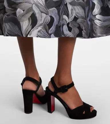 Christian Louboutin Cora 100 suede sandals | Thumbnail 5