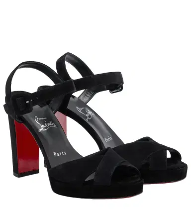 Christian Louboutin Cora 100 suede sandals | Thumbnail 1