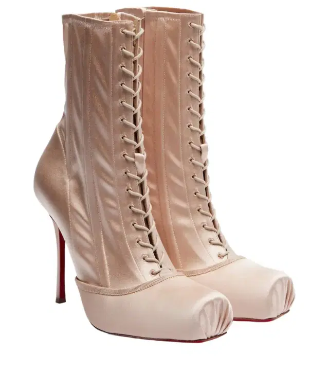 Pavlova crêpe satin ankle boots