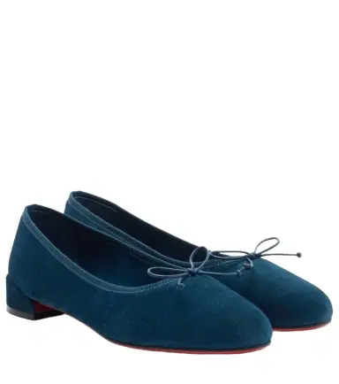 Christian Louboutin Sweetie Jane suede ballet flats | Thumbnail 1 Christian Louboutin Sweetie Jane suede ballet flats | Thumbnail 1