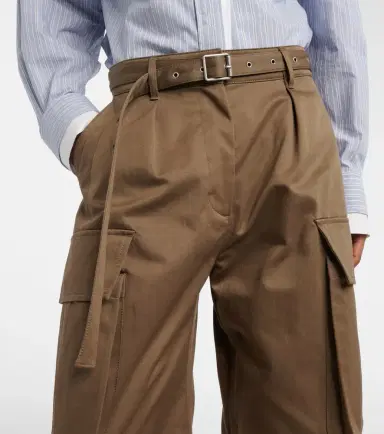Acne Studios Pama cropped cotton twill barrel-leg cargo pants | Thumbnail 2