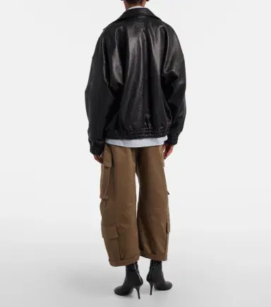 Acne Studios Pama cropped cotton twill barrel-leg cargo pants | Thumbnail 4