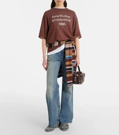 Acne Studios 2021F wide-leg jeans | Thumbnail 4