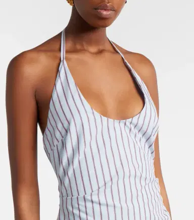 SIR. Pinstripe cotton-blend maxi dress | Thumbnail 3 SIR. Pinstripe cotton-blend maxi dress | Thumbnail 3