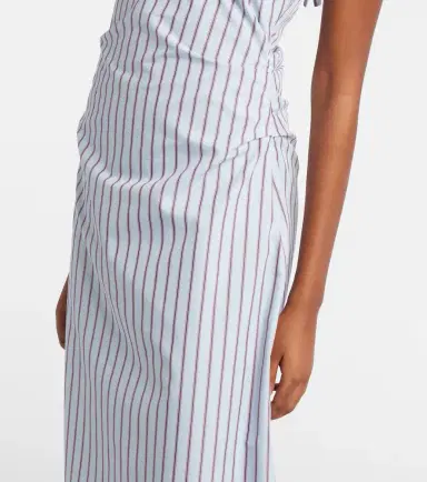 SIR. Pinstripe cotton-blend maxi dress | Thumbnail 5 SIR. Pinstripe cotton-blend maxi dress | Thumbnail 5