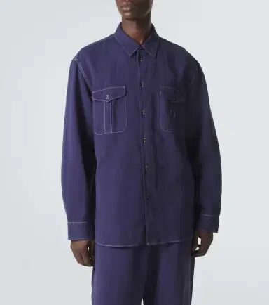 Studio Nicholson Louro cotton and linen shirt | Thumbnail 5 Studio Nicholson Louro cotton and linen shirt | Thumbnail 5
