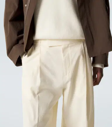 Studio Nicholson Pull cotton and linen wide-leg pants | Thumbnail 4