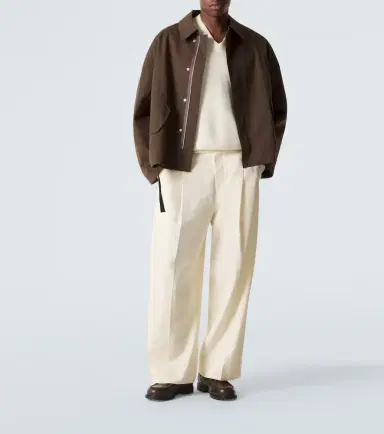 Studio Nicholson Pull cotton and linen wide-leg pants | Thumbnail 5