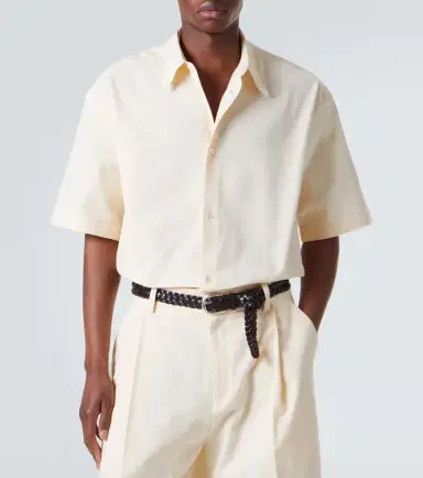 Studio Nicholson Sanko cotton and linen shirt | Thumbnail 2 Studio Nicholson Sanko cotton and linen shirt | Thumbnail 2