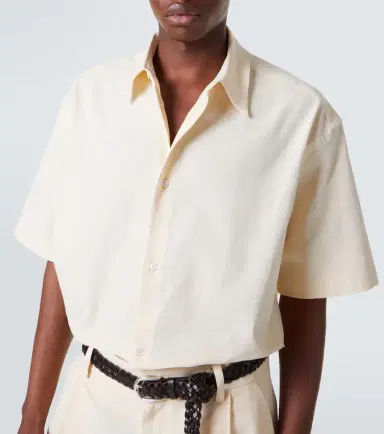Studio Nicholson Sanko cotton and linen shirt | Thumbnail 3 Studio Nicholson Sanko cotton and linen shirt | Thumbnail 3