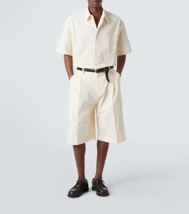 Studio Nicholson Sanko cotton and linen shirt | Thumbnail 4 Studio Nicholson Sanko cotton and linen shirt | Thumbnail 4