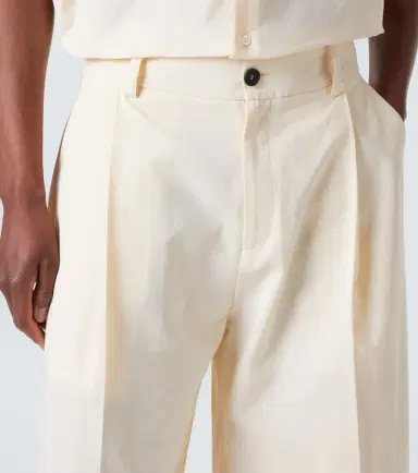 Studio Nicholson Fowld cotton and linen Bermuda shorts | Thumbnail 2 Studio Nicholson Fowld cotton and linen Bermuda shorts | Thumbnail 2