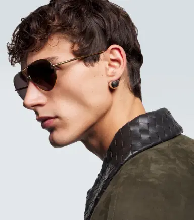 Bottega Veneta Drop aviator sunglasses | Thumbnail 3