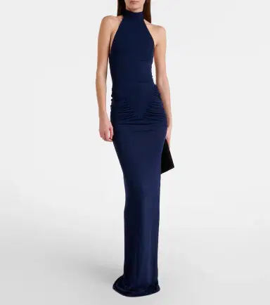 The New Arrivals Ilkyaz Ozel Cass ruched maxi dress | Thumbnail 2
