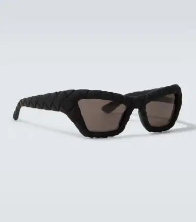 Bottega Veneta Intrecciato rectangular sunglasses | Thumbnail 2 Bottega Veneta Intrecciato rectangular sunglasses | Thumbnail 2