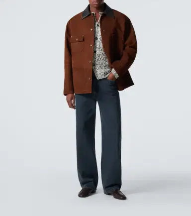 Prada Leather-trimmed suede jacket | Thumbnail 2