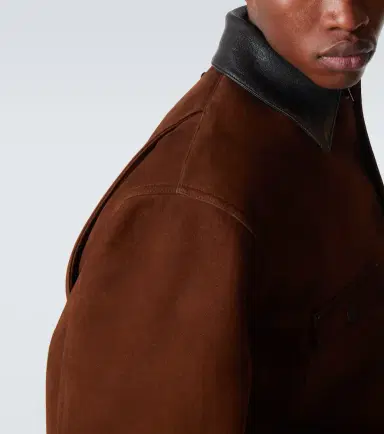 Prada Leather-trimmed suede jacket | Thumbnail 7