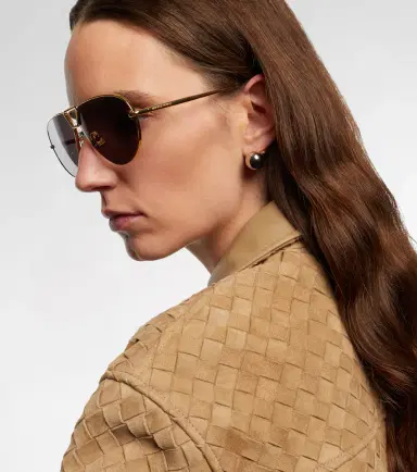 Bottega Veneta Drop aviator sunglasses | Thumbnail 2