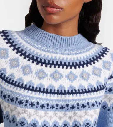 Miu Miu Fair Isle virgin wool jacquard sweater | Thumbnail 6