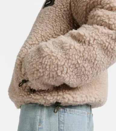 Miu Miu Wool-blend teddy down jacket | Thumbnail 6 Miu Miu Wool-blend teddy down jacket | Thumbnail 6