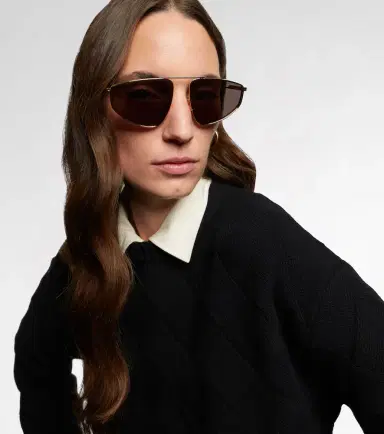 Bottega Veneta Light Ribbon aviator sunglasses | Thumbnail 4