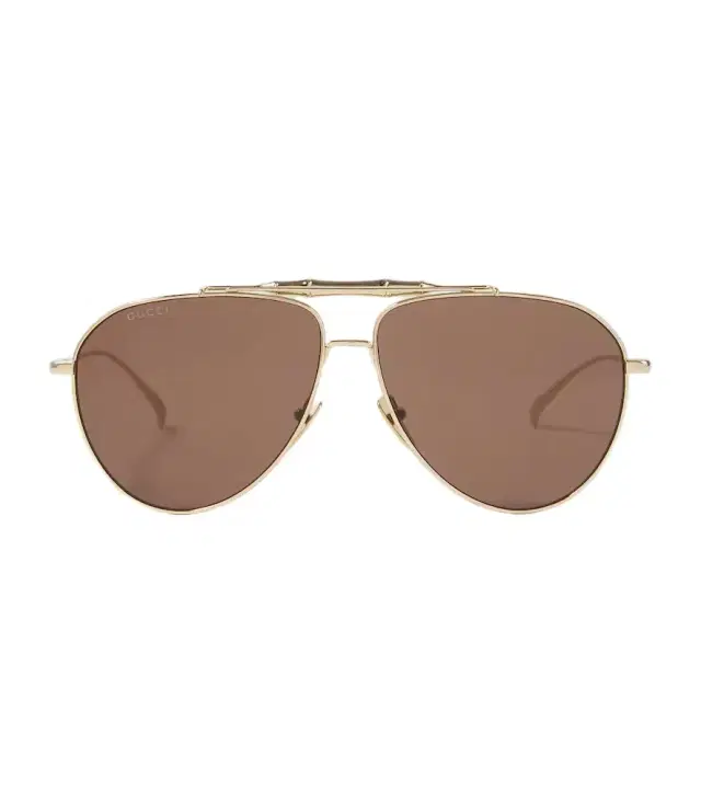 Gucci Bamboo aviator sunglasses
