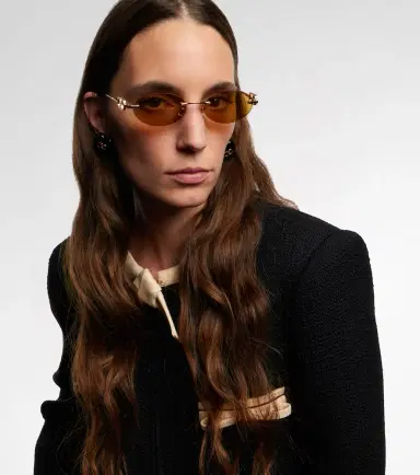 Valentino Bejewelled VLogo oval sunglasses | Thumbnail 2 Valentino Bejewelled VLogo oval sunglasses | Thumbnail 2