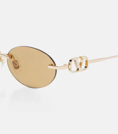 Valentino Bejewelled VLogo oval sunglasses | Thumbnail 4 Valentino Bejewelled VLogo oval sunglasses | Thumbnail 4