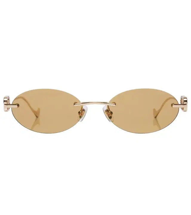 Valentino Bejewelled VLogo oval sunglasses