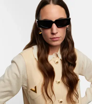 Valentino Vain Bold VLogo rectangular sunglasses | Thumbnail 2