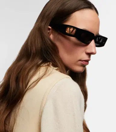 Valentino Vain Bold VLogo rectangular sunglasses | Thumbnail 3