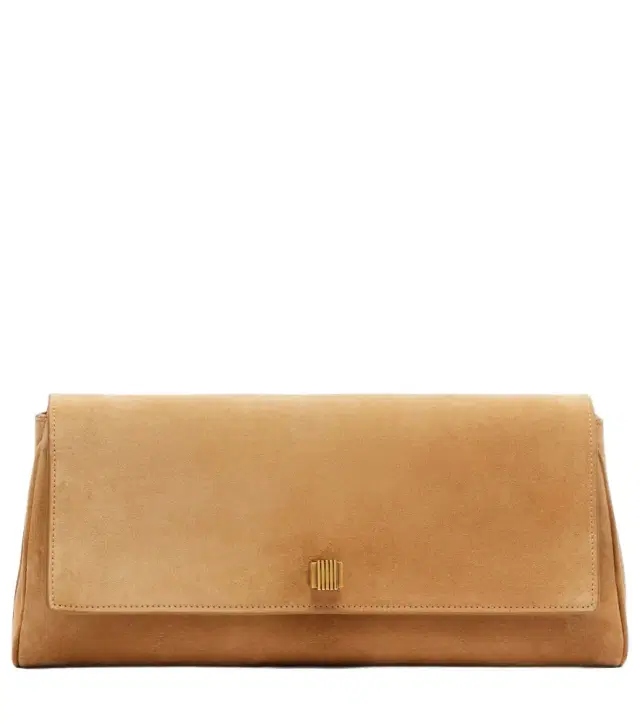 Audrey suede clutch