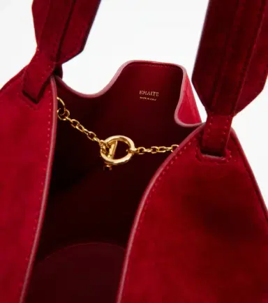 Khaite Lotus Mini suede tote bag | Thumbnail 5