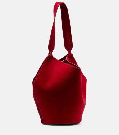Khaite Lotus Mini suede tote bag | Thumbnail 6