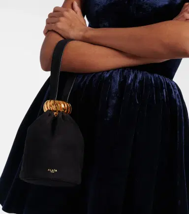 Alaïa Alaïa Motion Mini embellished suede top-handle bag | Thumbnail 2