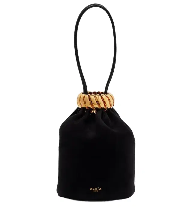 Alaia Alaïa Motion Mini embellished suede top-handle bag