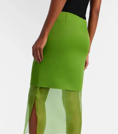 Khaite Sybil layered midi skirt | Thumbnail 5