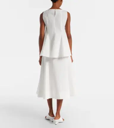 Khaite Artin cotton midi skirt | Thumbnail 2
