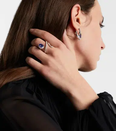 Yeprem Reign Supreme 18kt white gold ring with tanzanite and diamonds | Thumbnail 5