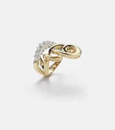 YEPREM 18kt gold ring with diamonds | Thumbnail 2