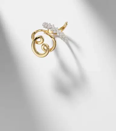 YEPREM 18kt gold ring with diamonds | Thumbnail 5