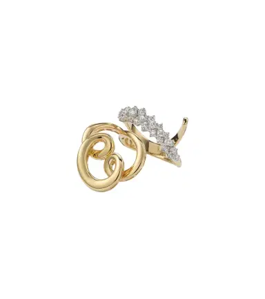YEPREM 18kt gold ring with diamonds | Thumbnail 1