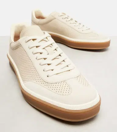 Loro Piana Tennis suede-trimmed leather sneakers | Thumbnail 3 Loro Piana Tennis suede-trimmed leather sneakers | Thumbnail 3