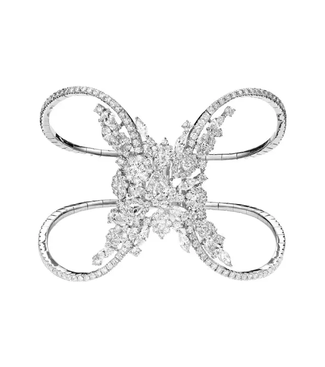 Yeprem Y-Couture 18kt white gold bracelet with diamonds