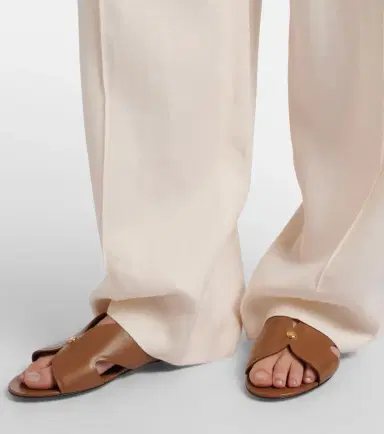 Loro Piana Vera leather slides | Thumbnail 6 Loro Piana Vera leather slides | Thumbnail 6