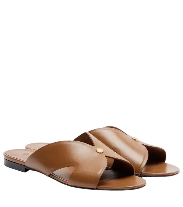 Loro Piana Vera leather slides