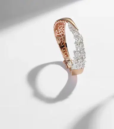 YEPREM 18kt rose and white gold bracelet with diamonds | Thumbnail 6 YEPREM 18kt rose and white gold bracelet with diamonds | Thumbnail 6